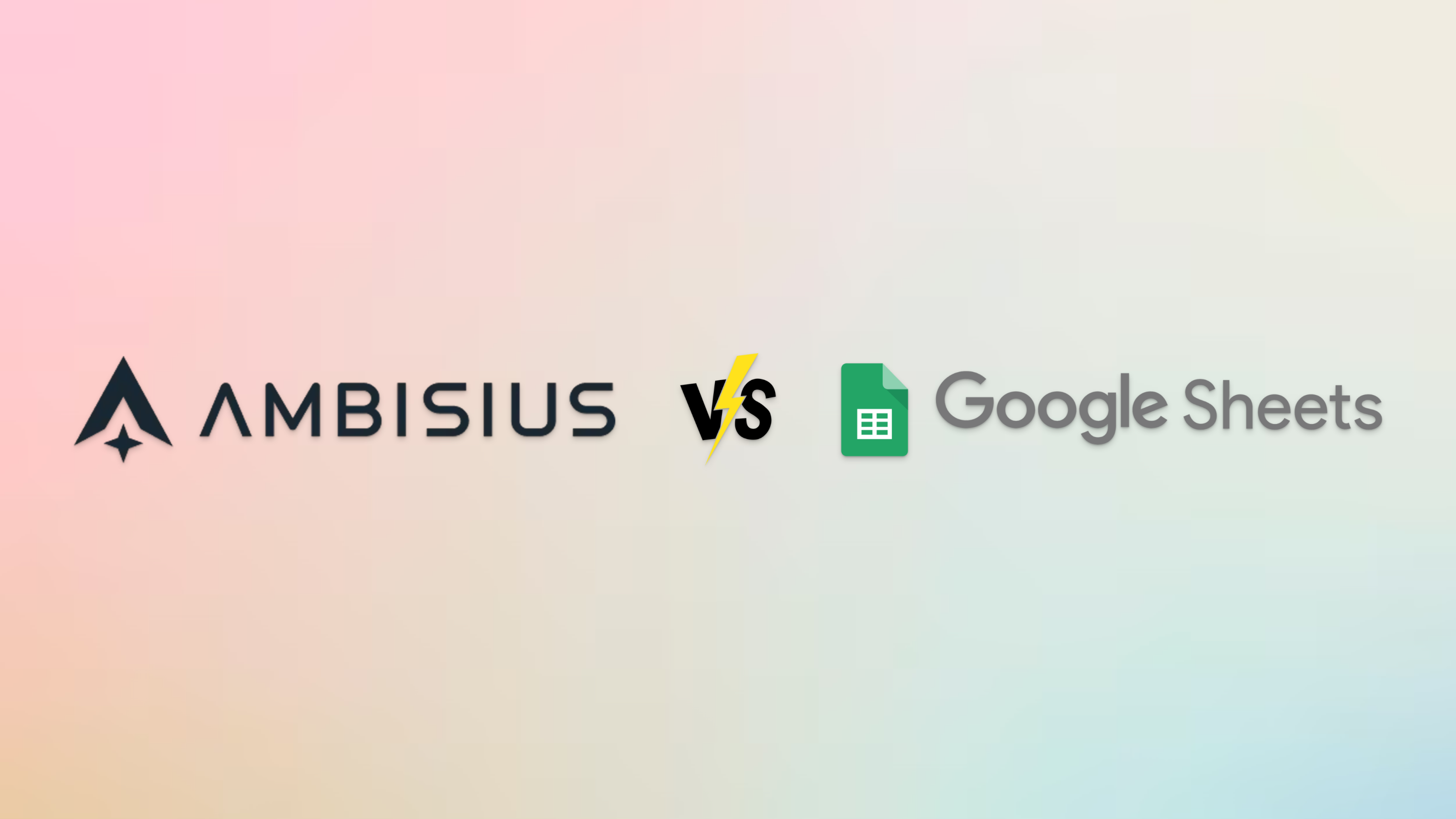 Perbandingan Ambisius vs Google Sheets — logo berdampingan
