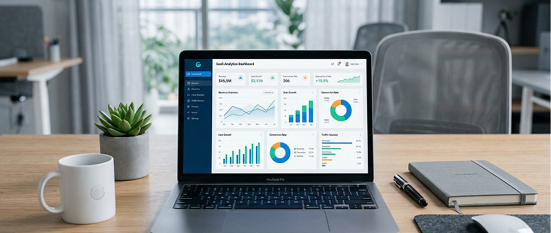 Services table in Ambisius showing sample rows with service name, duration, and price