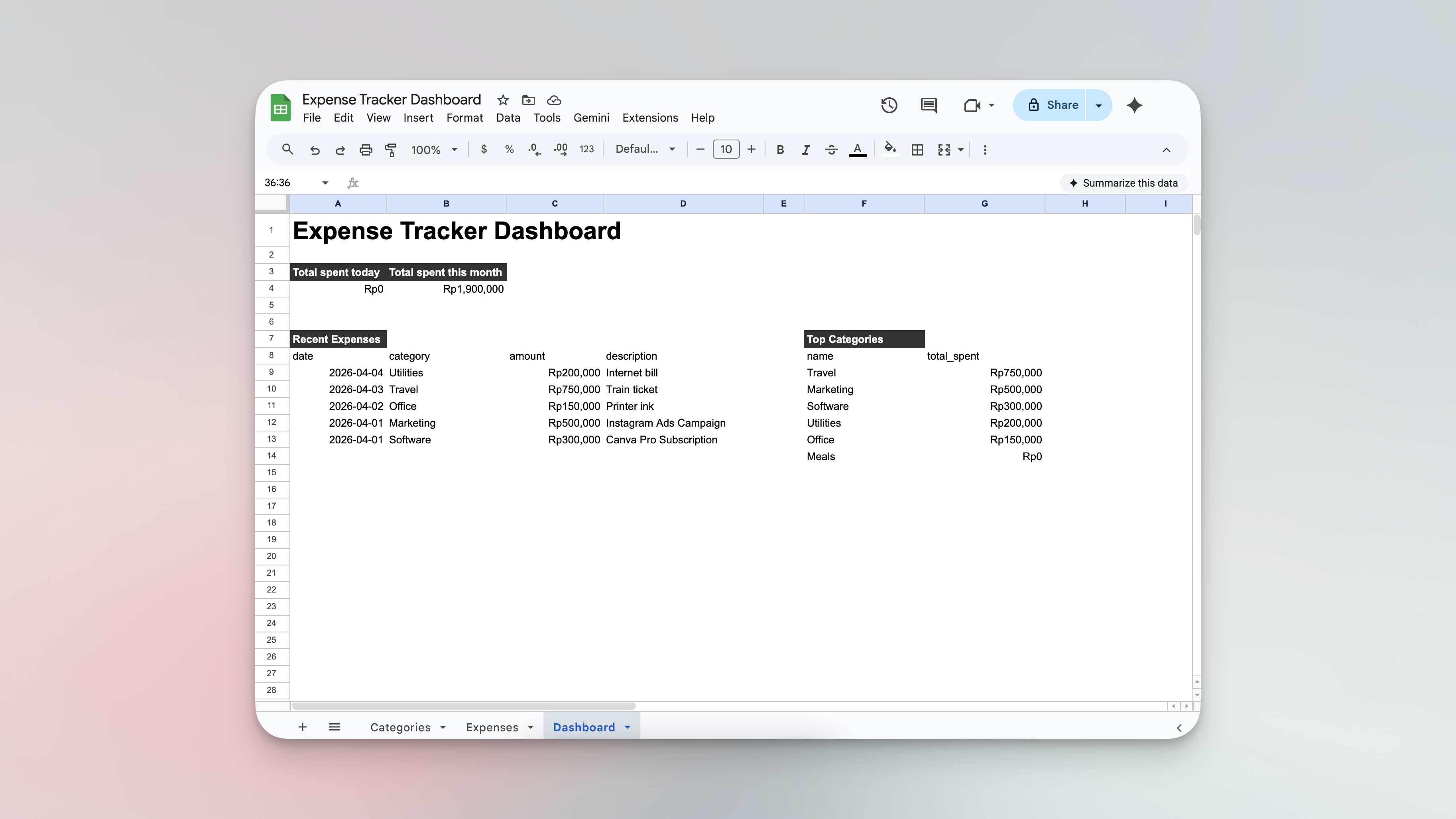 Managing expense tracking using spreadsheets - the process is chaotic